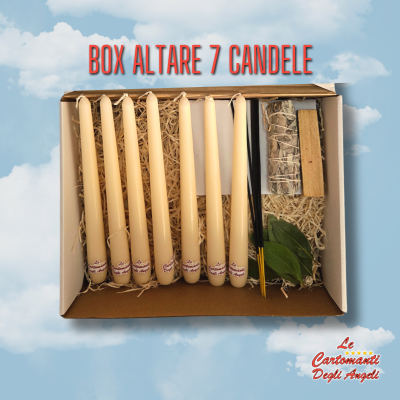 Box Altare 7 Candele Bianche