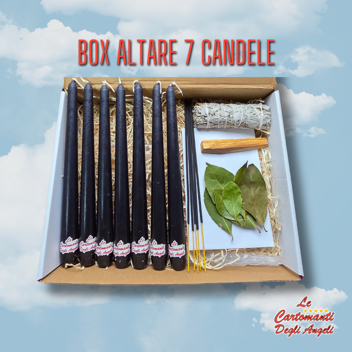 Box Altare 7 Candele Nere