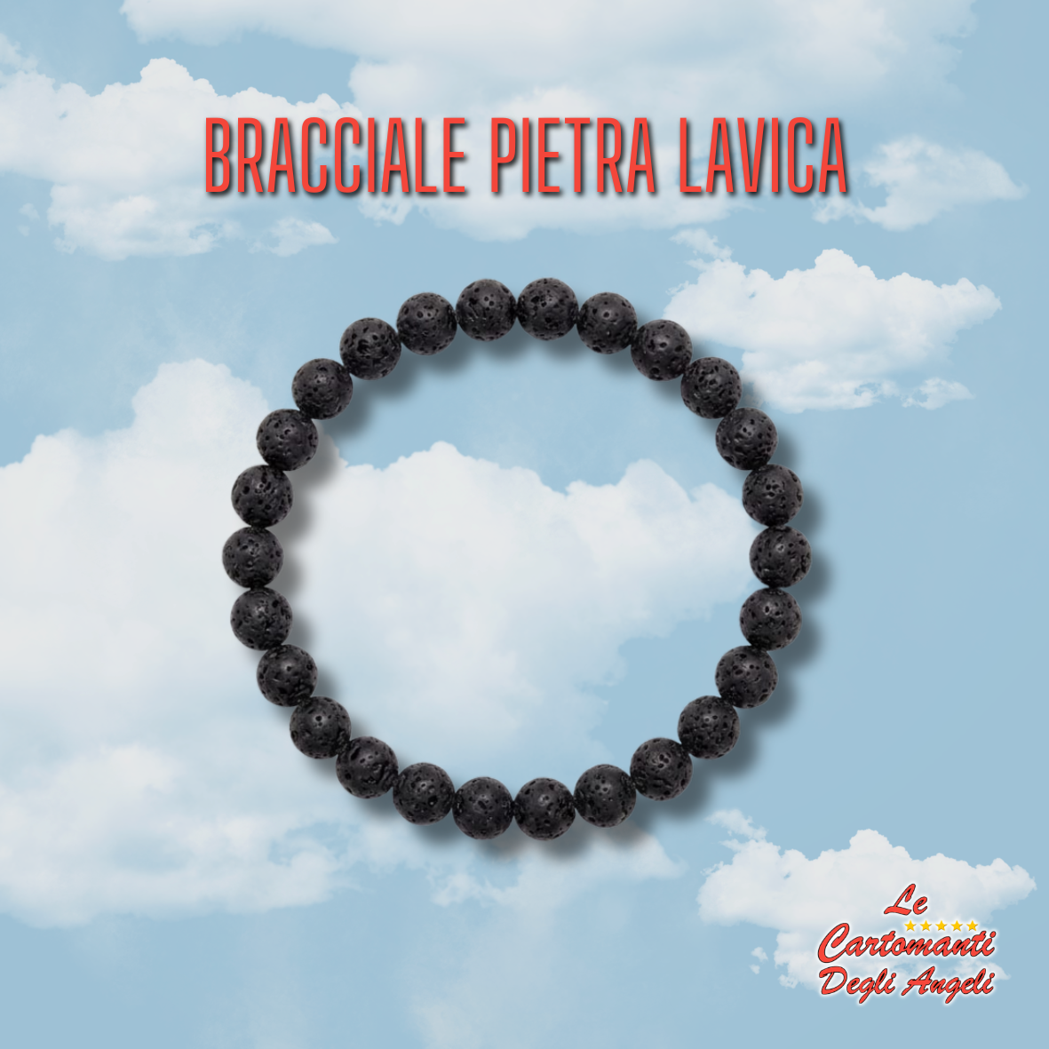 Bracciale in Pietra Lavica