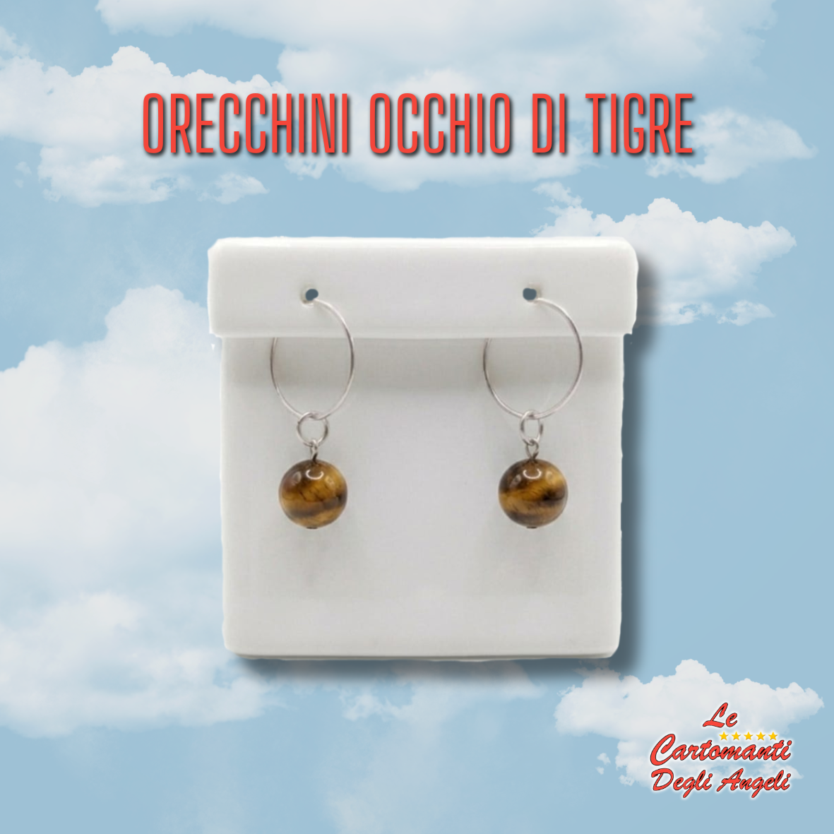 Orecchini in Occhio di Tigre